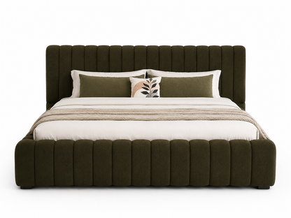 Isabella Bed – Teddy Olive (Custom Made)
