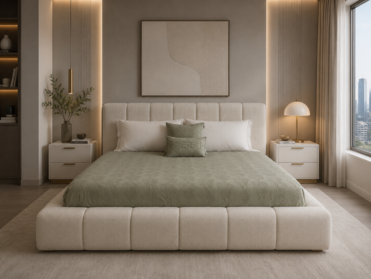 Isabella Bed – Custom Upholstered Bed