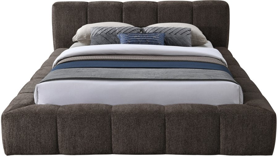 Carlin Chenille Fabric Upholstered Bed king size
