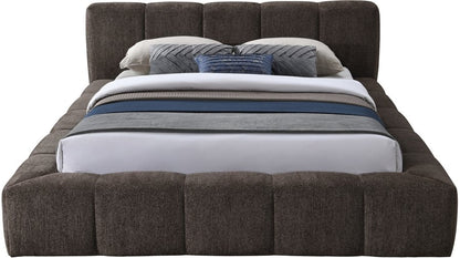 Carlin Chenille Fabric Upholstered Bed king size