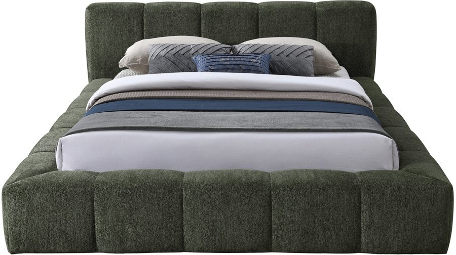 Carlin Chenille Fabric Upholstered Bed king size