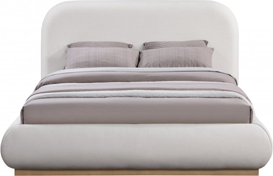 Vaughn Linen Textured Bed - King Bed
