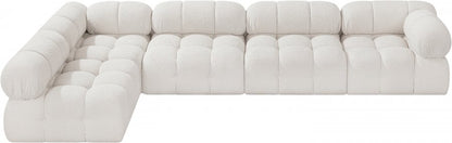 Ames 136" Boucle Fabric Sectional
