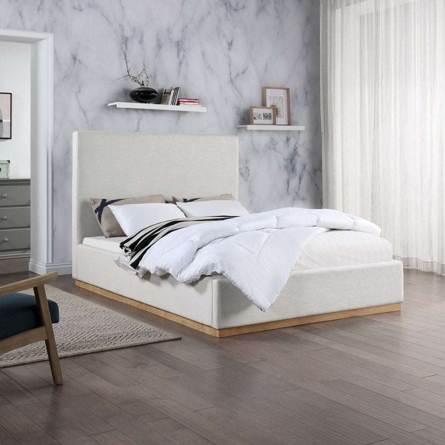 Alfie Linen Textured Fabric Bed - Full