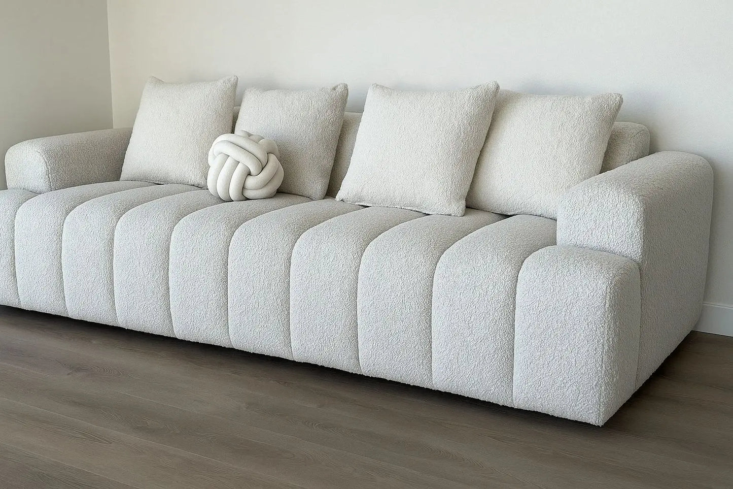 ISABELLA SOFA 96 INC CUSTOM-MADE TEDDY - COCONUT
