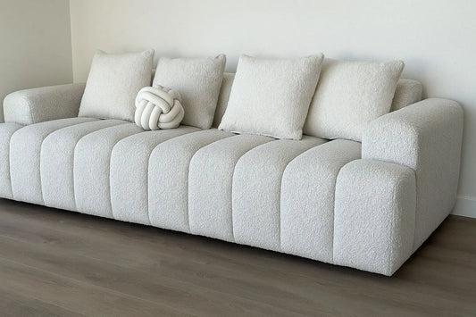 ISABELLA SOFA 96 INC CUSTOM-MADE TEDDY - COCONUT