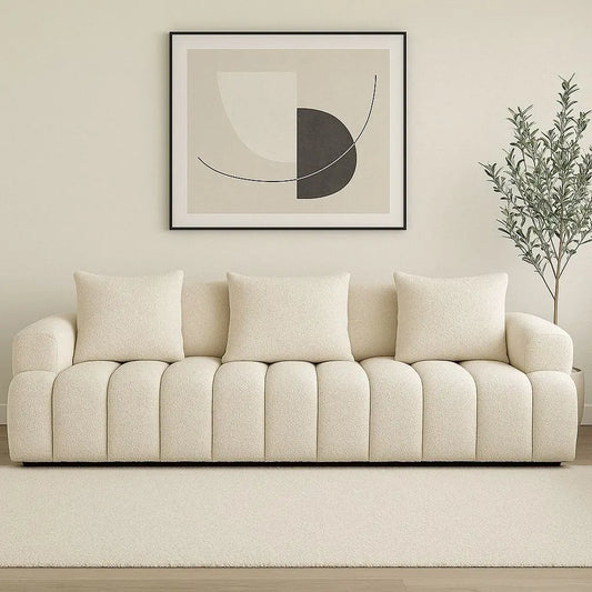 ISABELLA SOFA 96 INC CUSTOM-MADE TEDDY - BONE