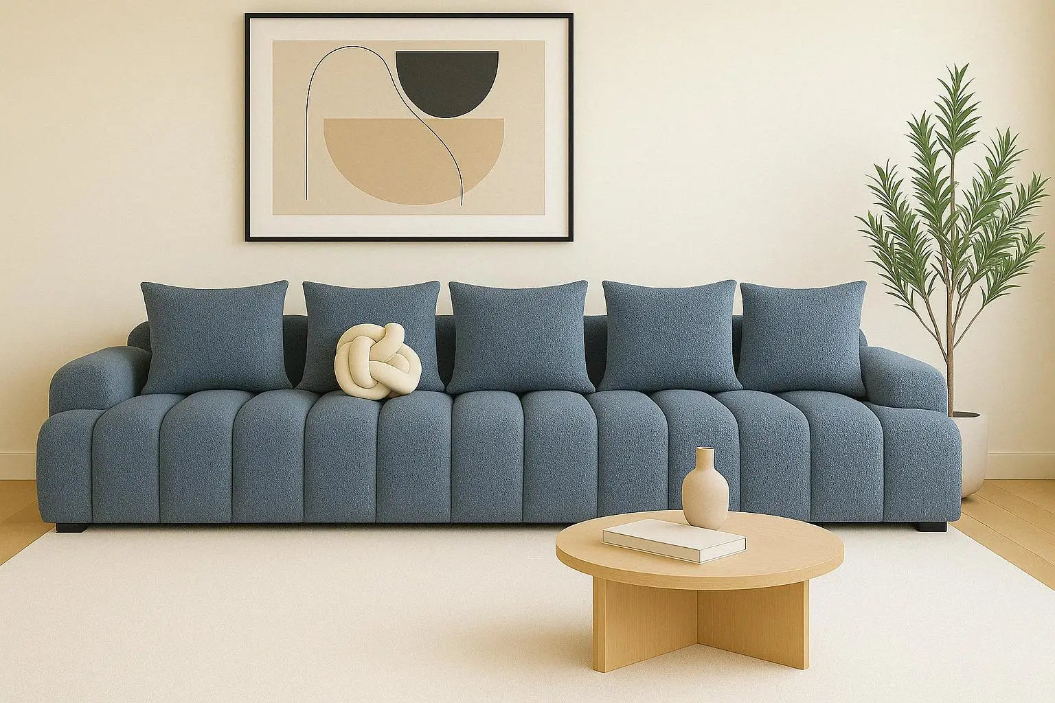 ISABELLA SOFA 96 INC CUSTOM-MADE TEDDY - INK