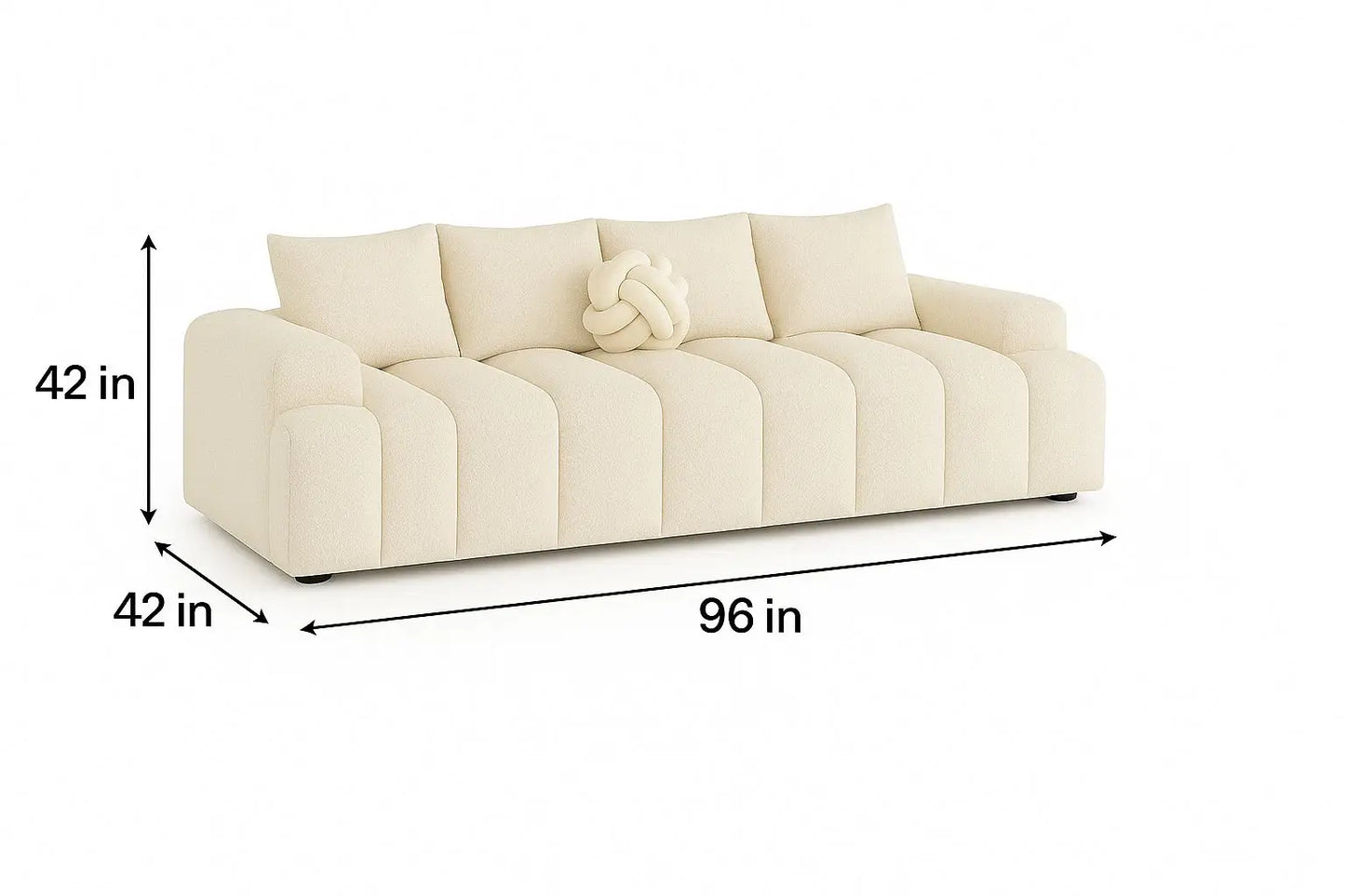 ISABELLA SOFA 96 INC CUSTOM-MADE TEDDY