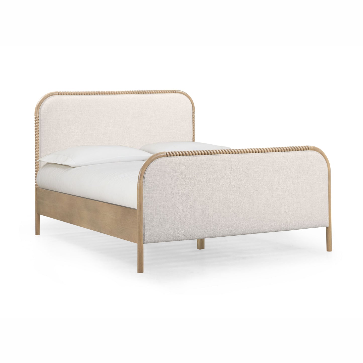 Hatia Basketweave Panel Bed - Natural / Queen