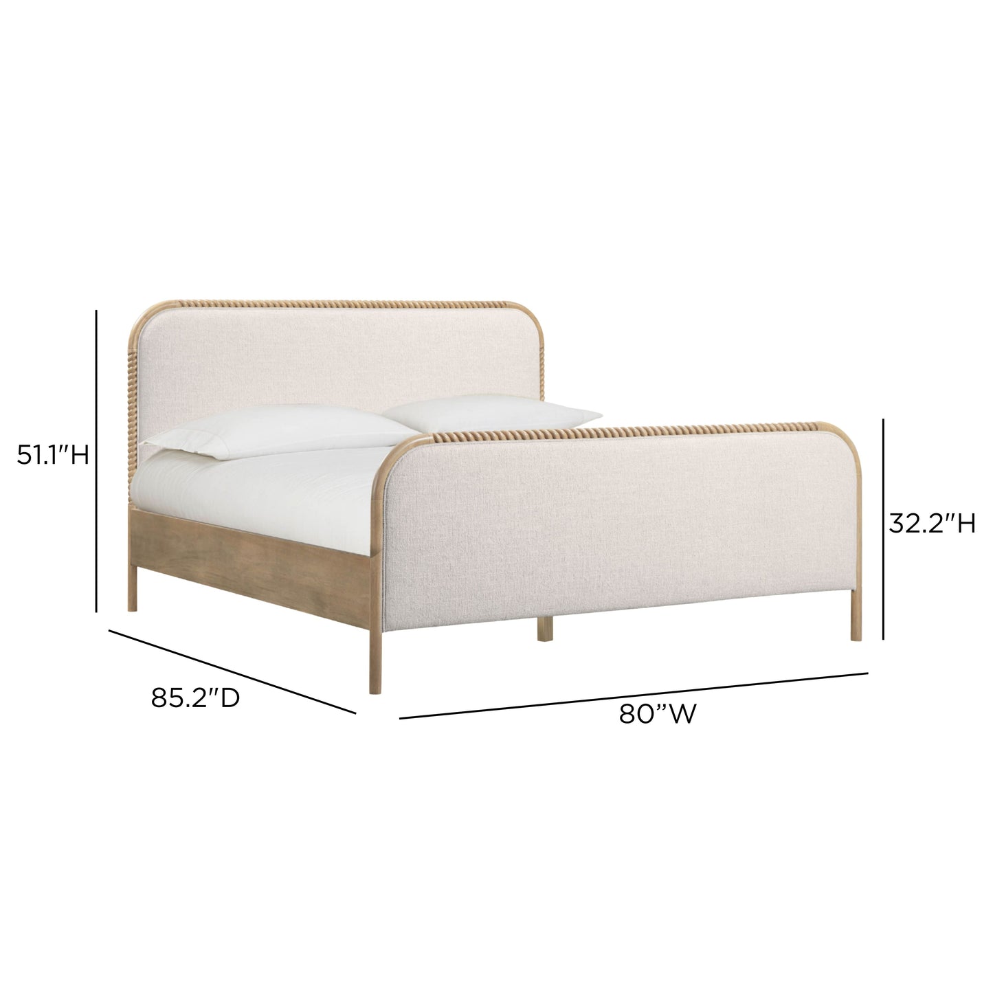 Hatia Basketweave Panel Bed