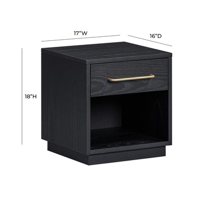 Marlow 17" Wood Nightstand With Drawer