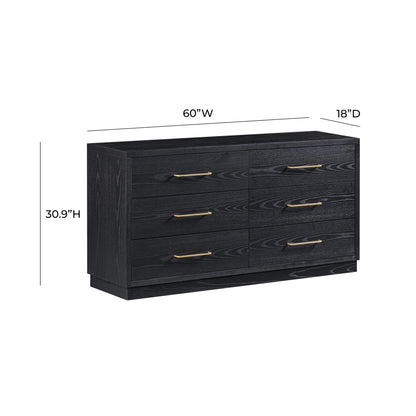 Marlow 6-Drawer Wood Dresser