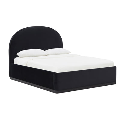 Marlow Performance Velvet Bed - Black / Queen