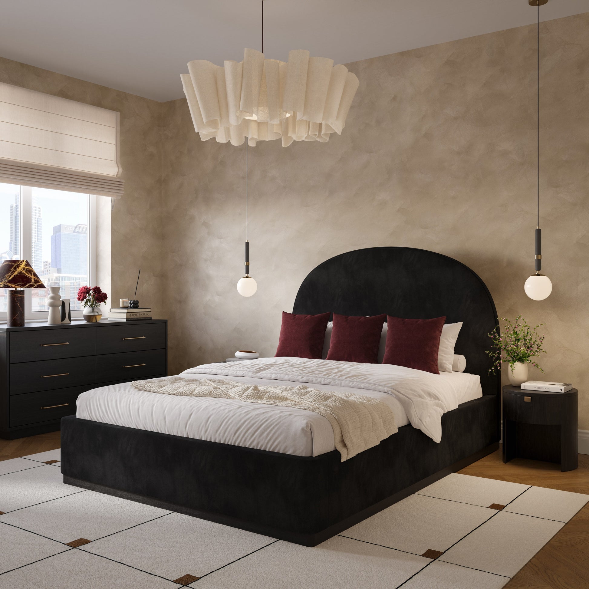 Marlow Performance Velvet Bed