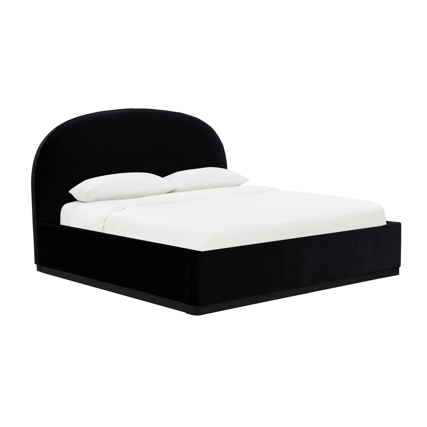 Marlow Performance Velvet Bed - Black / King