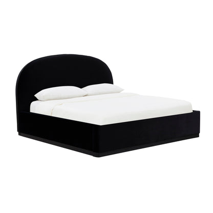 Marlow Performance Velvet Bed - Black / King
