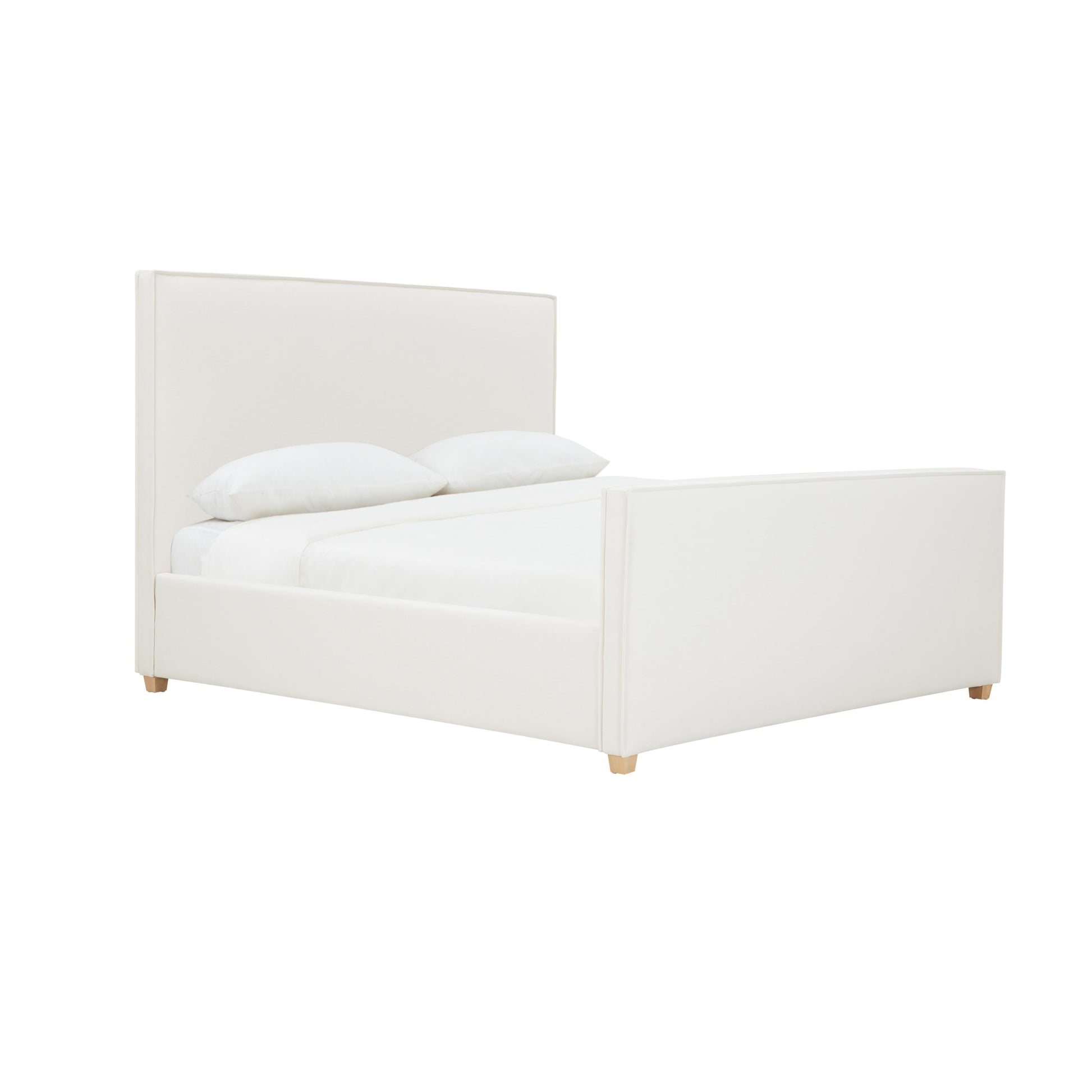 Bristol Park Ivory Contract-Grade Fabric Upholstered Bed - King