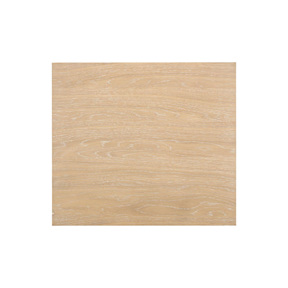 Bristol Park 20" Whitewashed Oak Wood 2-Drawer Nightstand