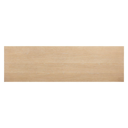 Bristol Park 62" Whitewashed Oak Wood 6-Drawer Dresser
