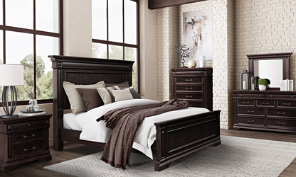 Stamford Wooden Upholstered Bed