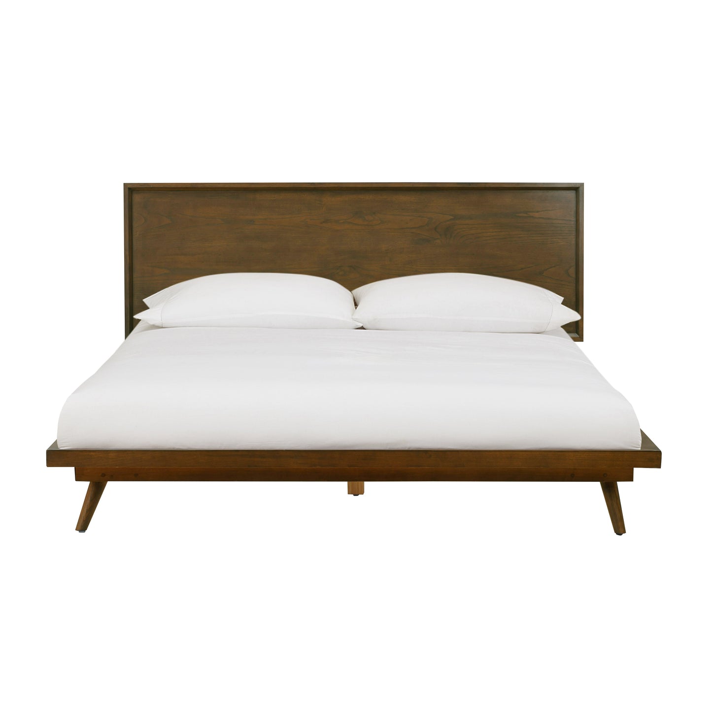 Emery Walnut Wood Platform Bed - King