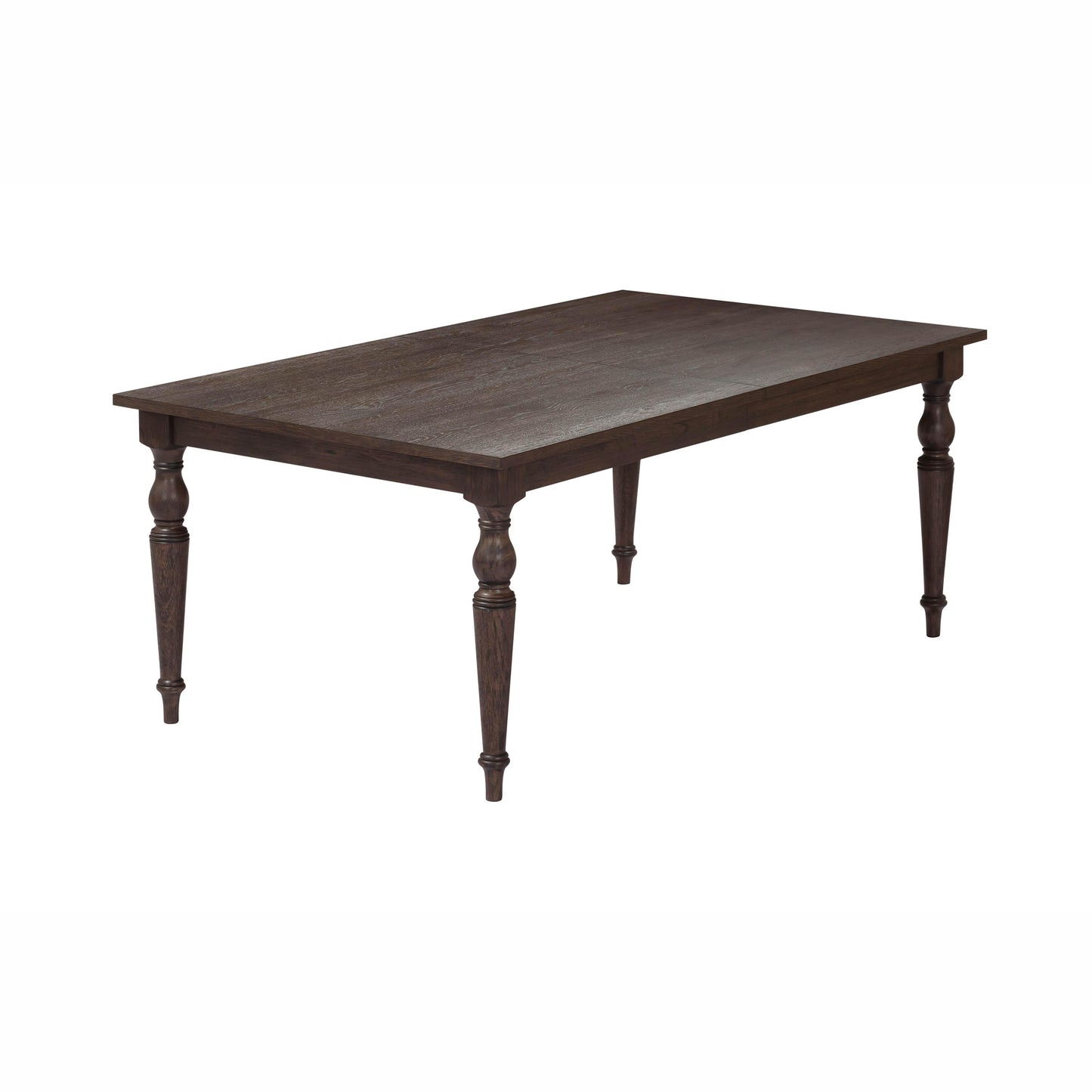Mila 74"-114" Dark Brown Extendable Rectangular Dining Table - Default Variant