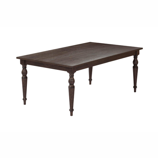Mila 74"-114" Dark Brown Extendable Rectangular Dining Table - Default Variant
