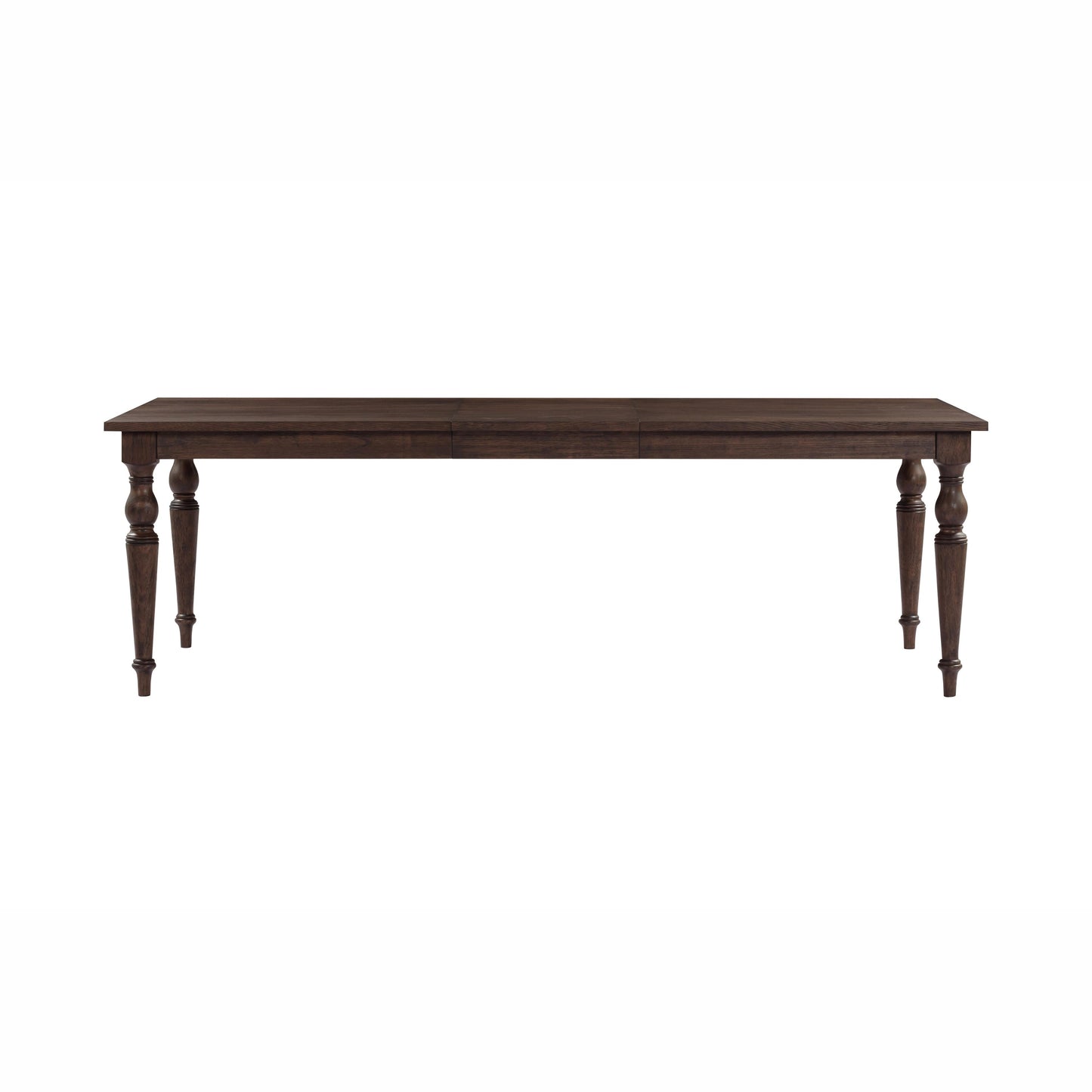 Mila 74"-114" Dark Brown Extendable Rectangular Dining Table