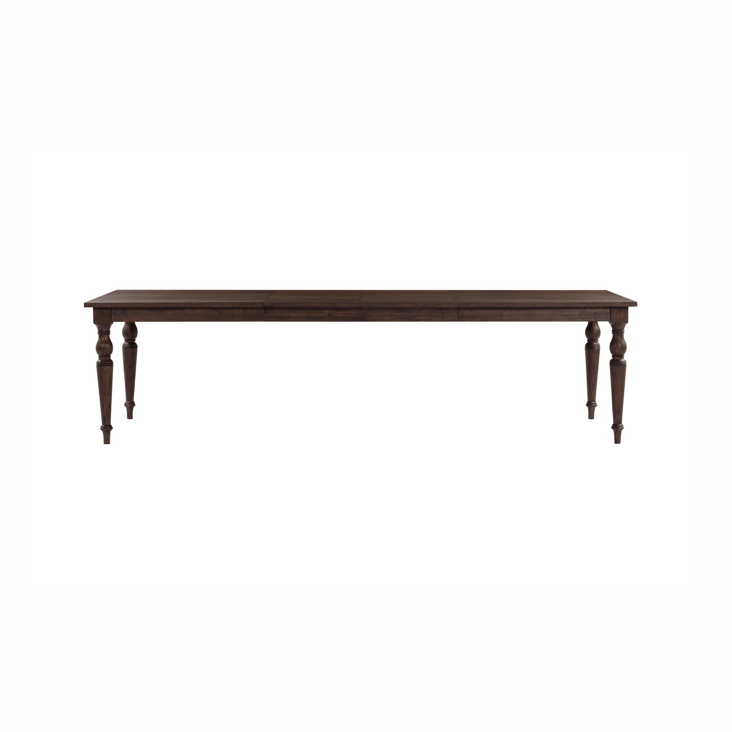 Mila 74"-114" Dark Brown Extendable Rectangular Dining Table