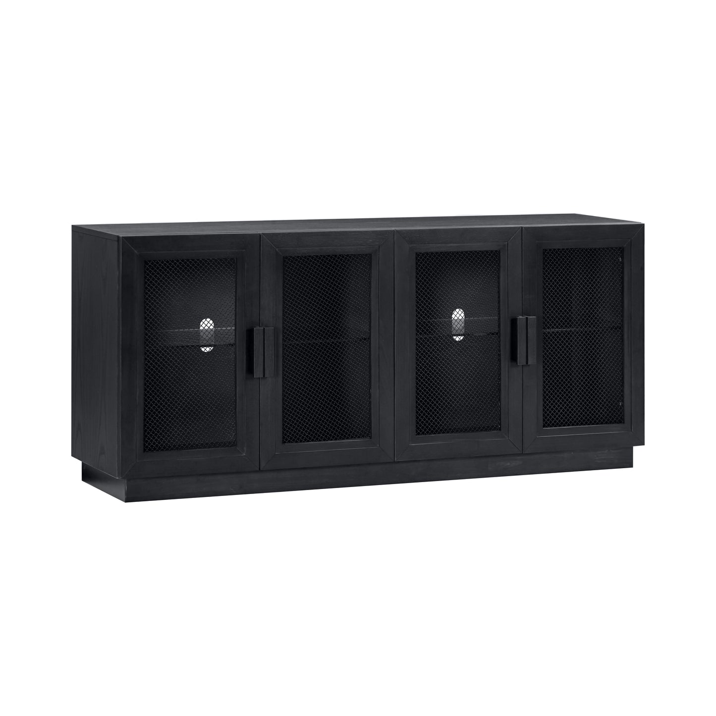 Nolan 72" Wood Console - Black