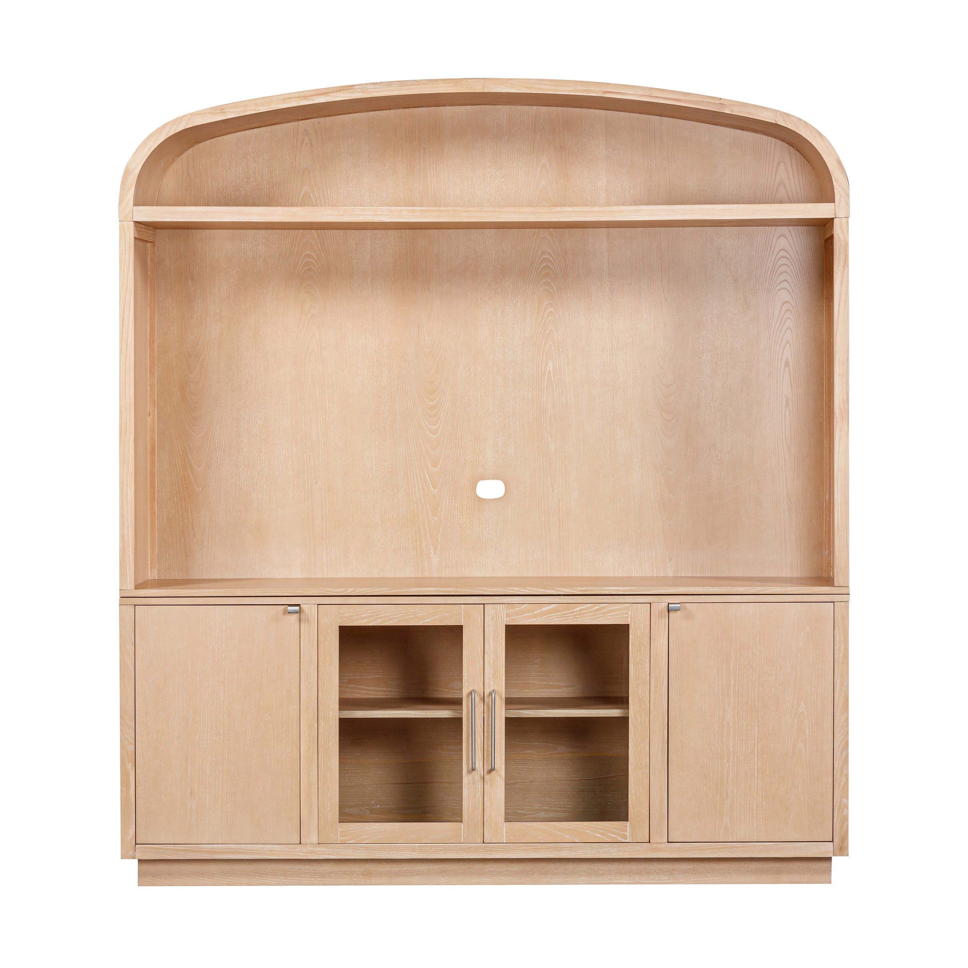 Marlow 77" Wood Entertainment Center - Natural