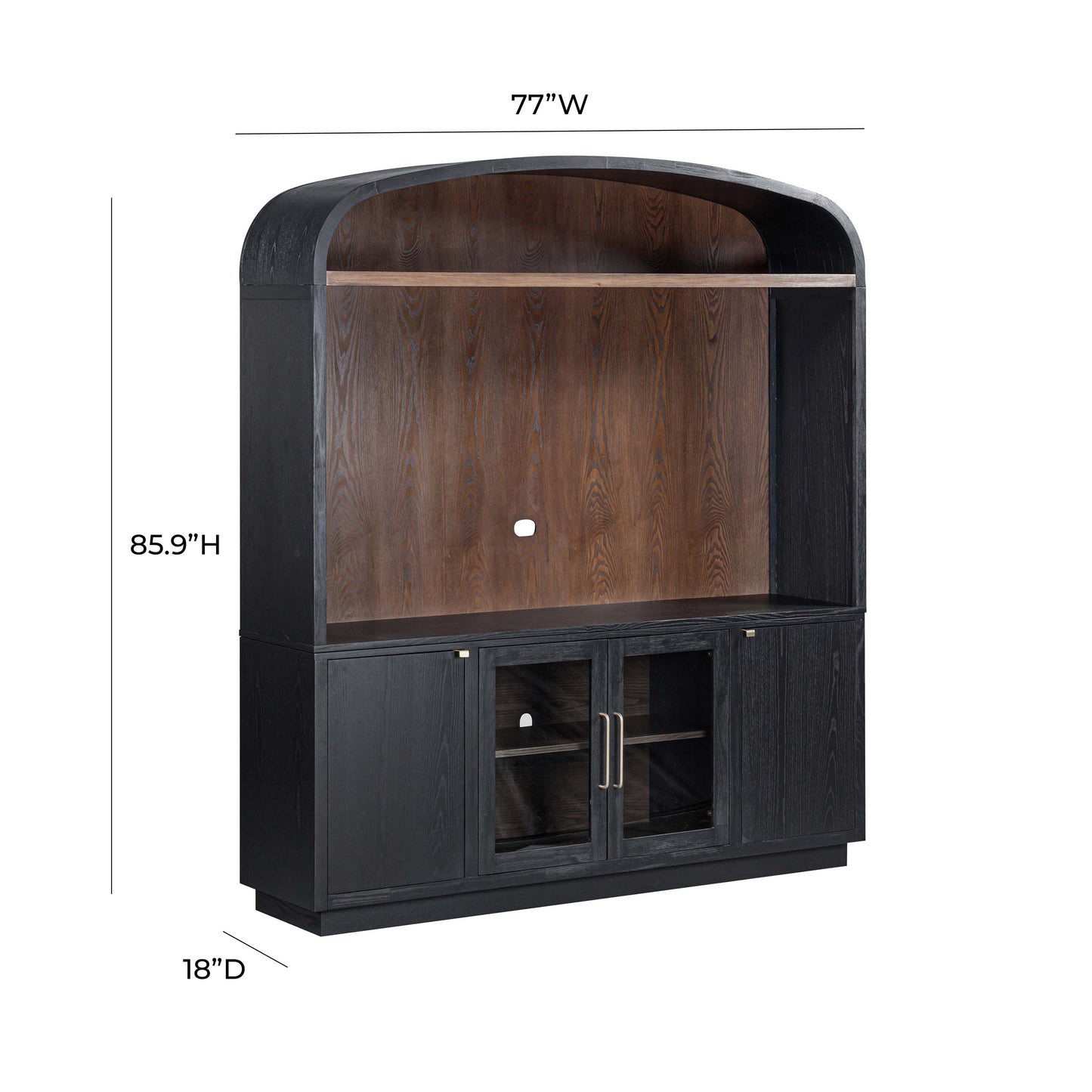 Marlow 77" Wood Entertainment Center