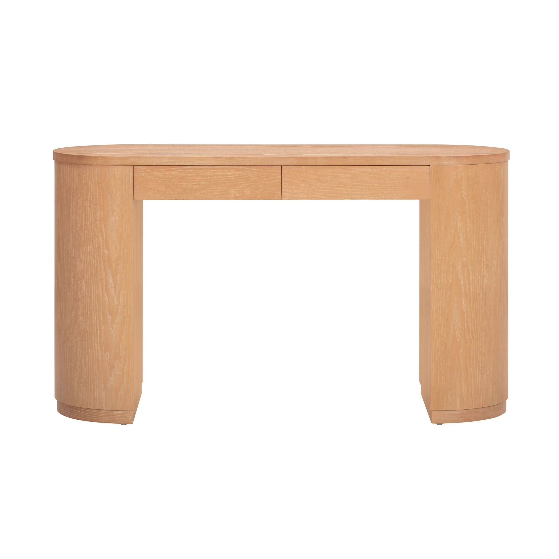 Marlow 52" Wood 2-Drawer Writing Desk - Natural