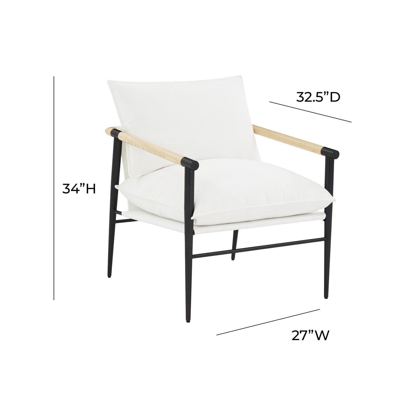 Cali Performance Fabric Accent Chair