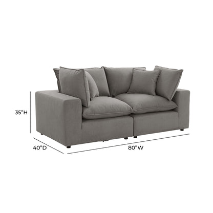 Cali 80" Modular Loveseat