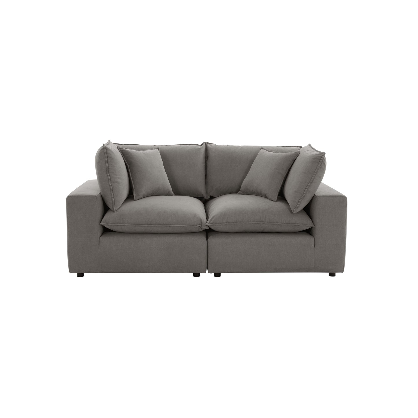 Cali 80" Modular Loveseat - Slate