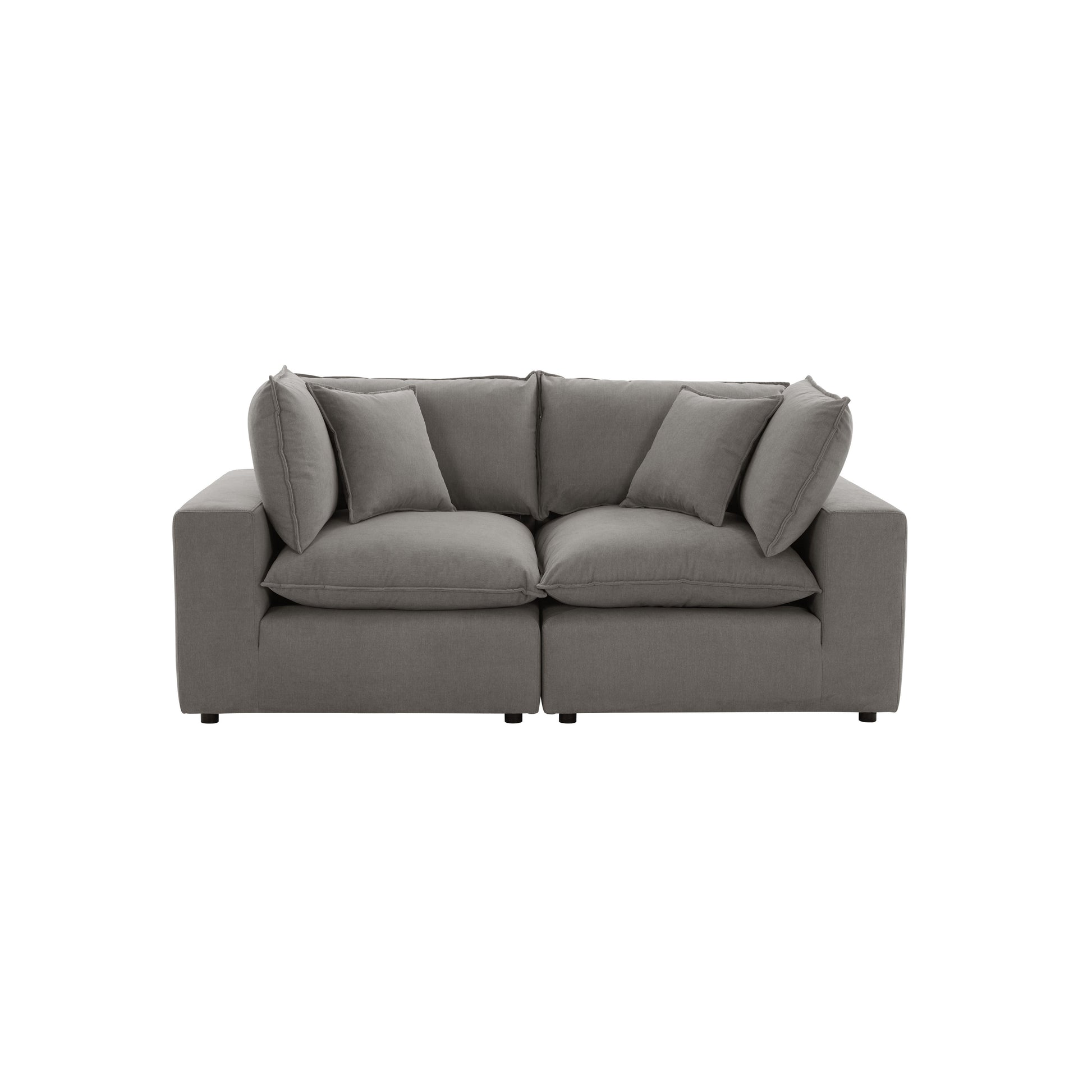 Cali 80" Modular Loveseat - Slate