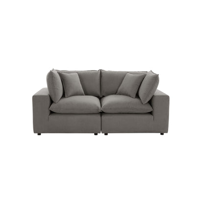 Cali 80" Modular Loveseat - Slate