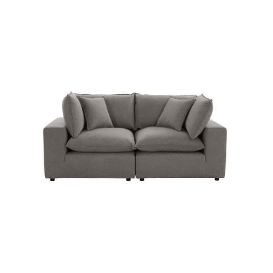 Cali 80" Modular Loveseat - Slate