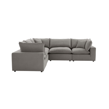Cali 5-Piece Performance Fabric Modular L-Sectional