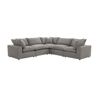 Cali 5-Piece Performance Fabric Modular L-Sectional