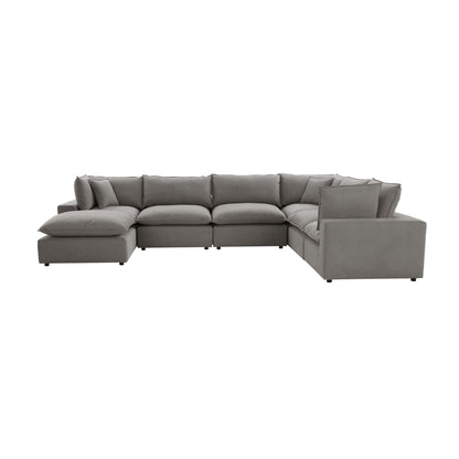 Cali 7-Piece Performance Fabric Modular Large Chaise Sectional