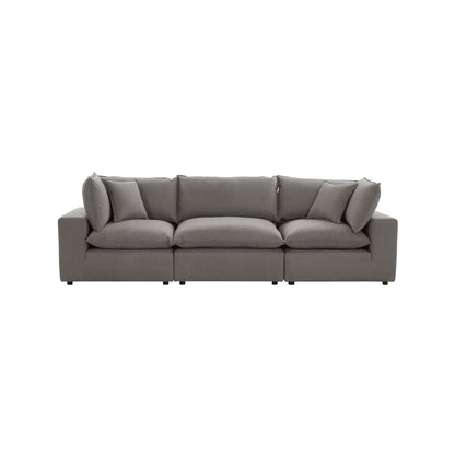 Cali 120" Performance Fabric Modular Sofa - Slate