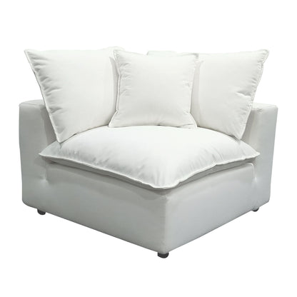 Cali Performance Fabric Modular Corner Chair - Pearl