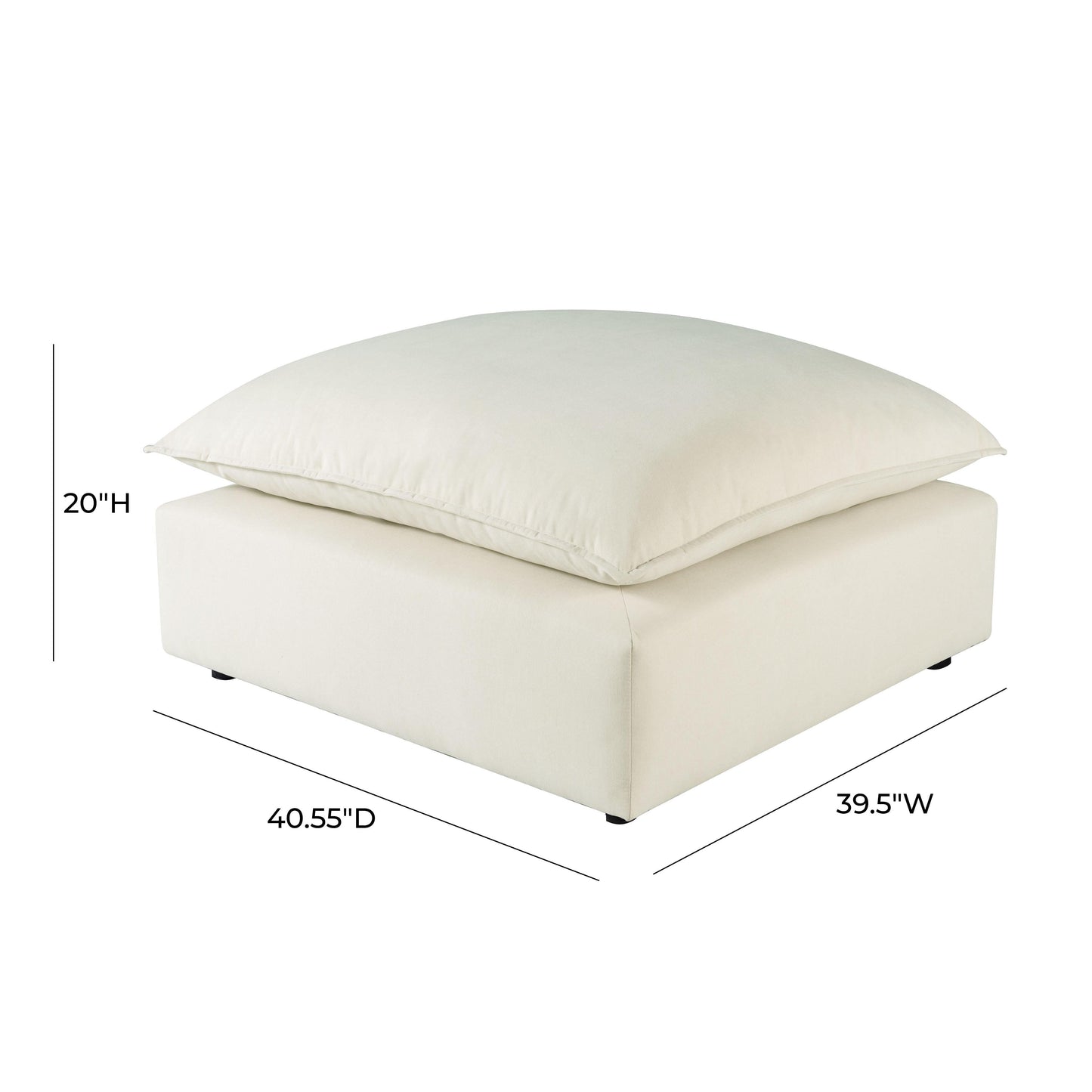 Cali Performance Fabric Ottoman