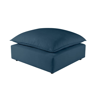 Cali Performance Fabric Ottoman - Navy