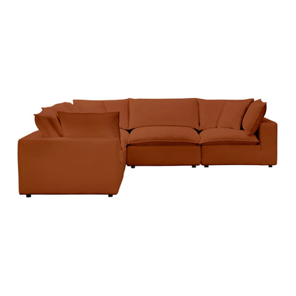 Cali 5-Piece Performance Fabric Modular L-Sectional