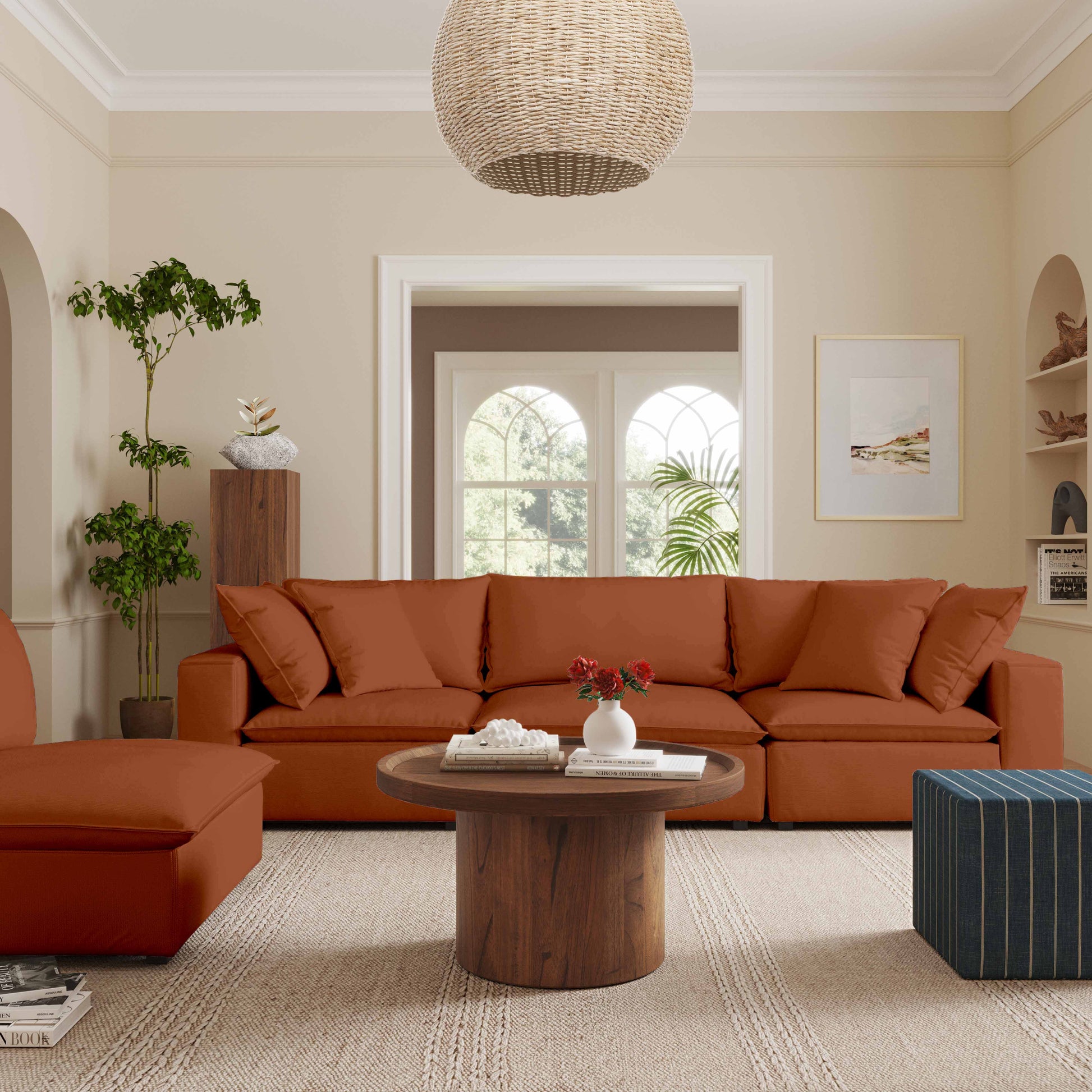 Cali 120" Performance Fabric Modular Sofa