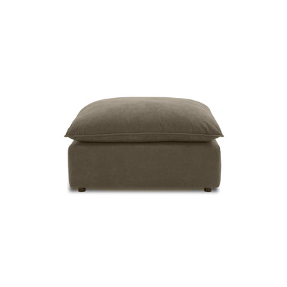 Cali Chocolate Brown Performance Velvet Ottoman - Default Variant